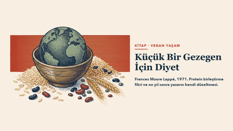 Kırmızı yatay bant önünde, içinde dünya küresi duran bir kâse; çevresinde pirinç, buğday başakları ve fasulyeler